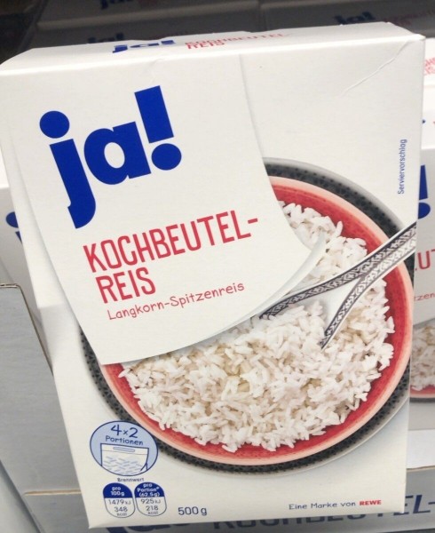 JA! KOCHBEUTEL-REIS 4X125G