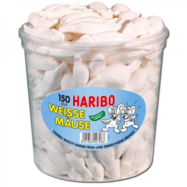HARIBO WEIßE MÄUSE 150STK | 1PACK