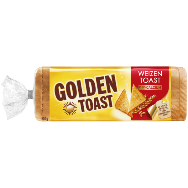 GOLDEN TOAST.WEIZEN PL.CALCIUM 500G